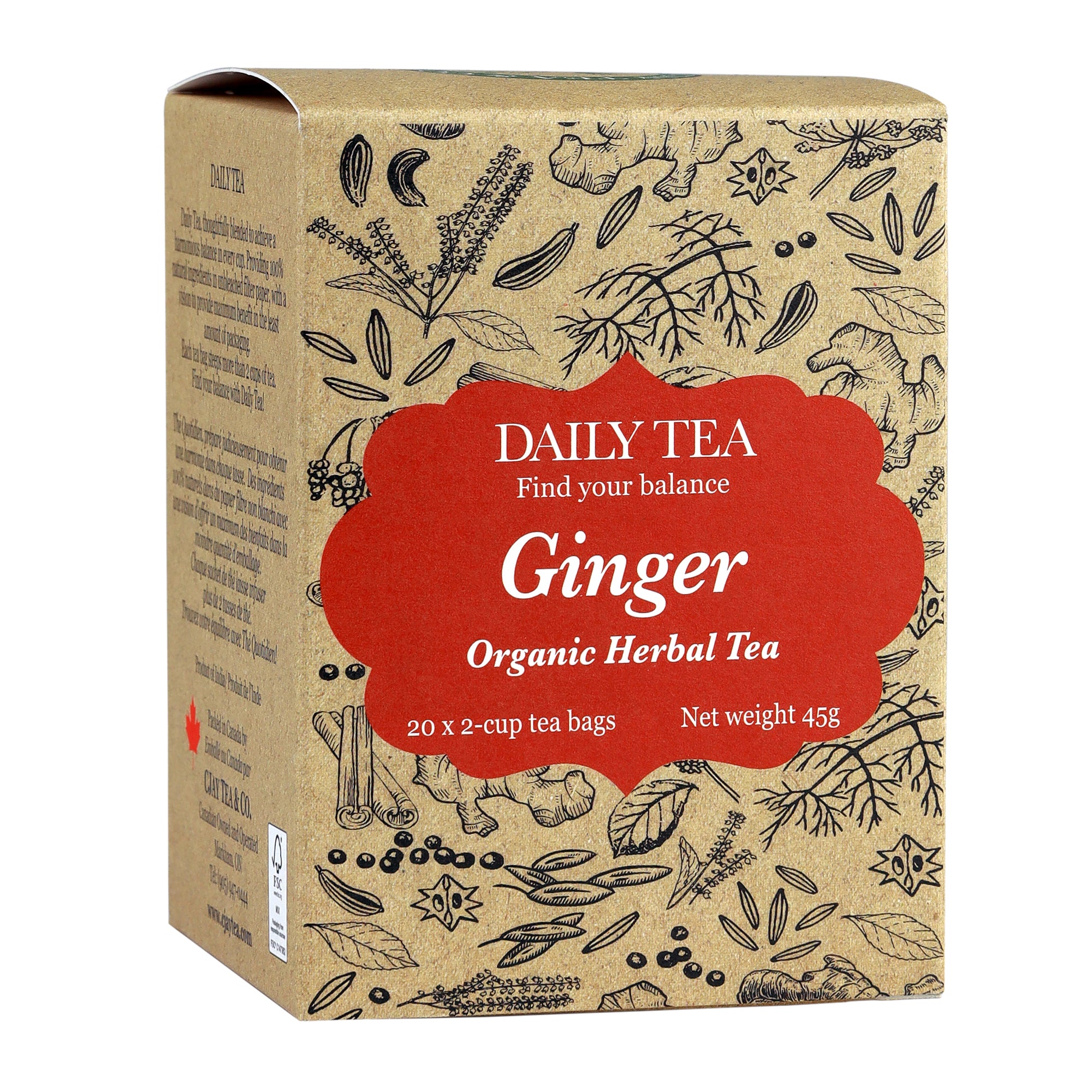 Target Ginger Tea Ginger Tea - Organic Herbal Tea - cjaytea