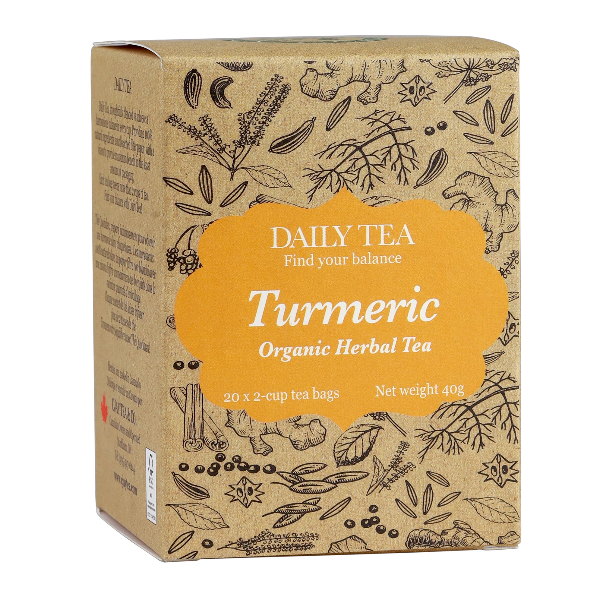 Tumeric Tea Tag Turmeric Tea - Organic Herbal Tea - cjaytea
